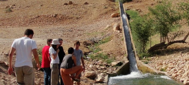 Researchers from the Arava Institute monitor transboundary water streams for pollution