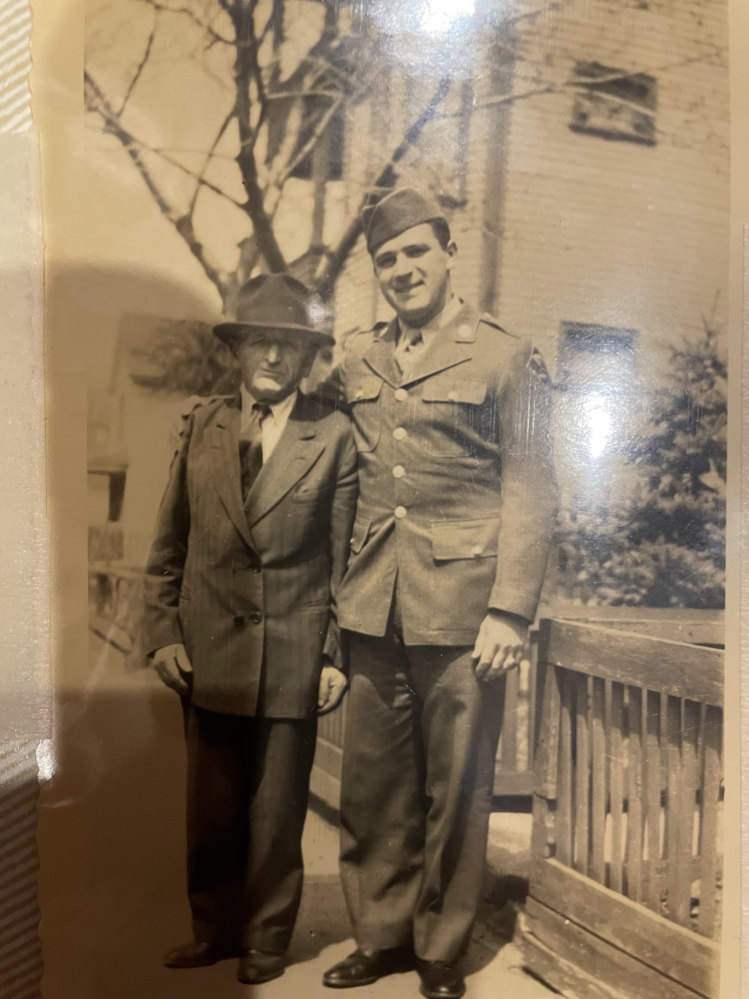 My father with his father who immigrated from Lithuania in 1910