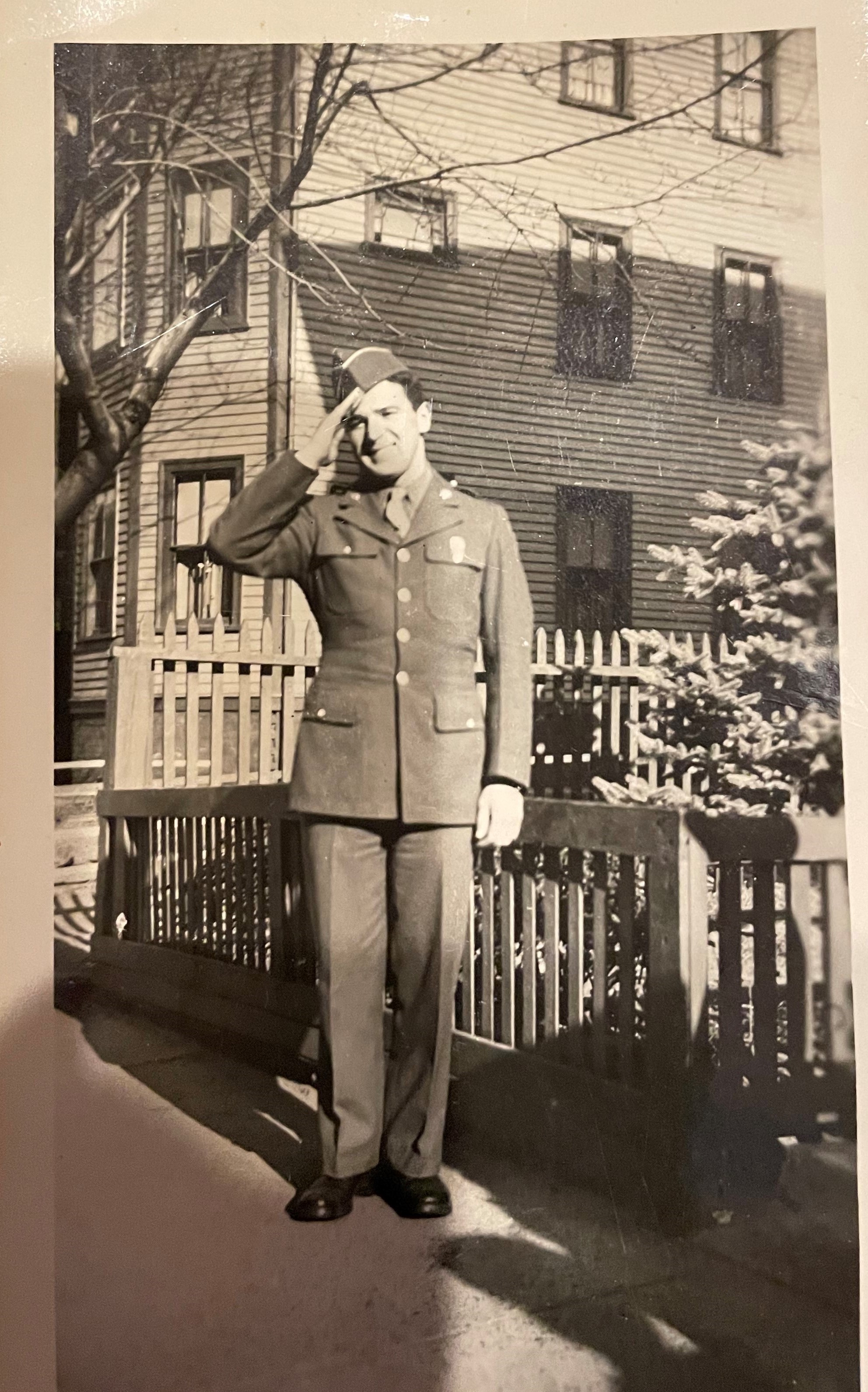 My grandfather on leave before going overseas