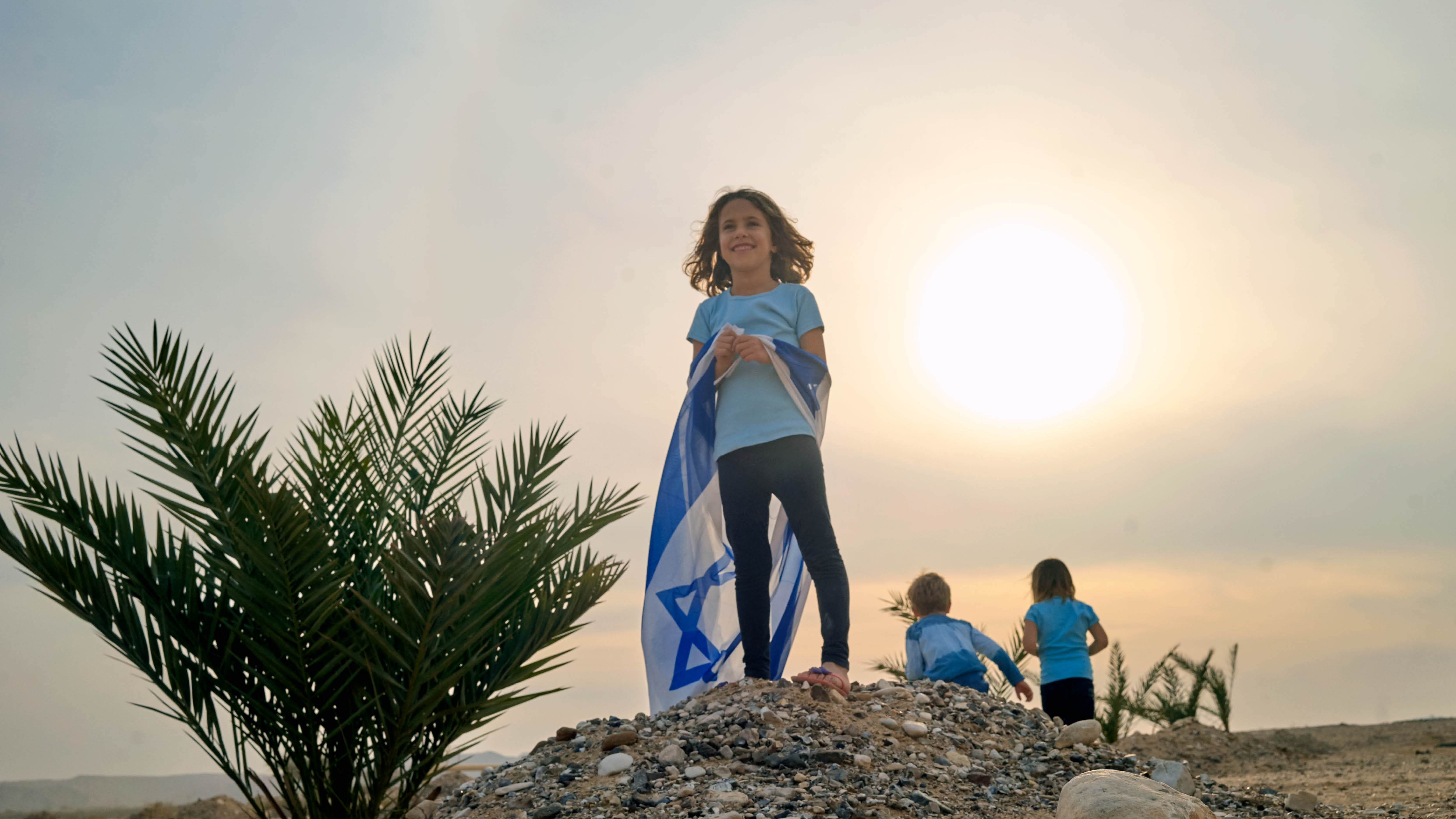 ballenislesimage girl with flags