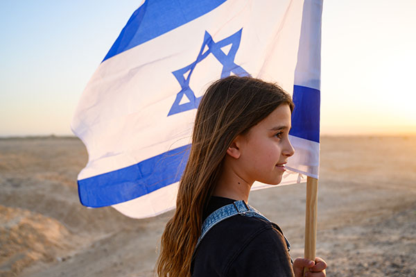 Girl With Flag