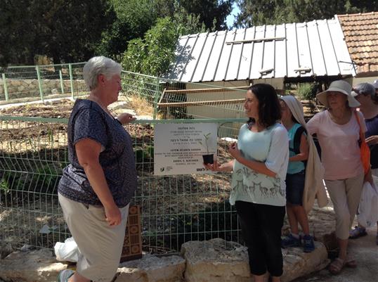 Atlanta philanthropist Sheryl Blechner pictured in front of the LOTEM Atlanta Garden