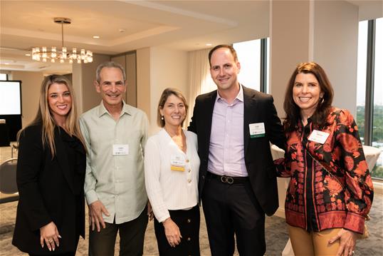Jacqueline Yehudiel, JNF-USA Director, Miami Beach and South Dade; Lenny Wolfe; Mara Mades; Adam Lipkin; and Arden Karson
