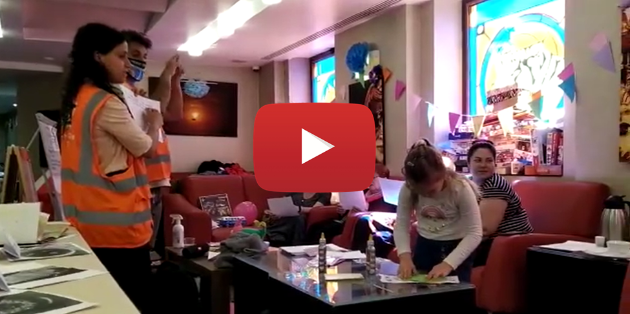 MAKOM volunteers teach Ukrainian children how to sing Ma Nishtanah
