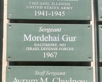 Motti Gur Plaque