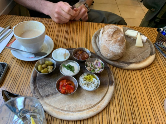 A selection of Israeli cheeses and other locally sourced items available at Alto Dairy