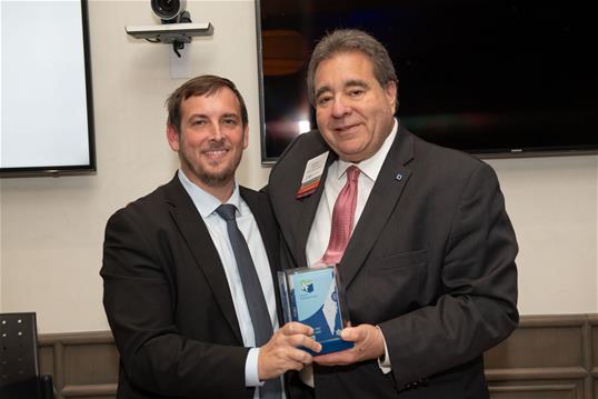 Consul General of Israel in New York Asaf Zamir and JNF-USA CEO Russell F. Robinson