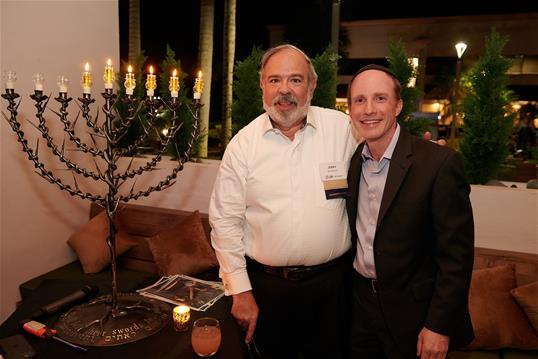 Jerry Abramson and Rabbi Josh Broide of Boca Raton Synagogue