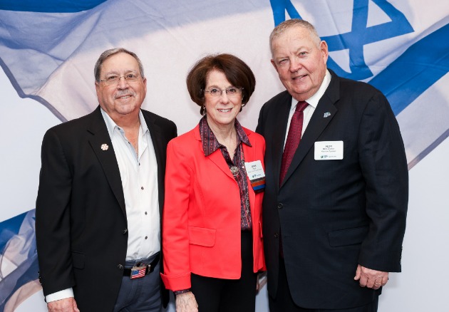 Long Island Past President Mark Engel, JoAnn Engel, and Alon Ben-Gurion