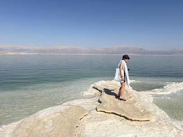 young girl at sea